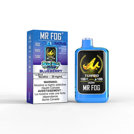 Mr Fog Nova 36k Blue Razz Steezy Series Disposable Vape
