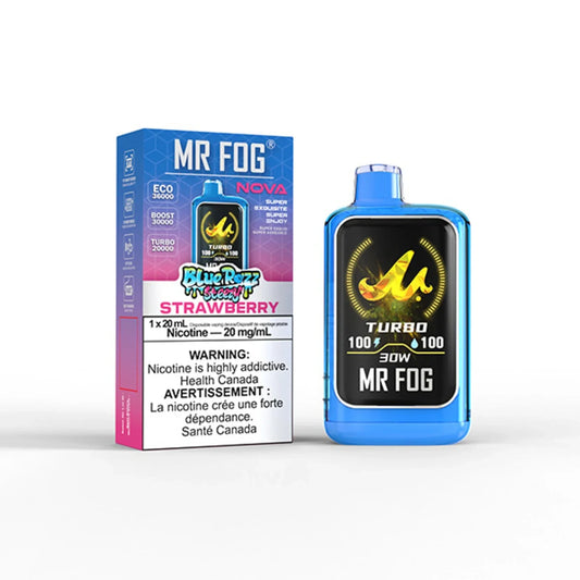 Mr Fog Nova 36k Blue Razz Steezy Series Disposable Vape